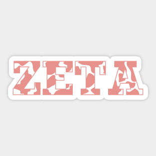 Zeta Cow Pattern Sticker